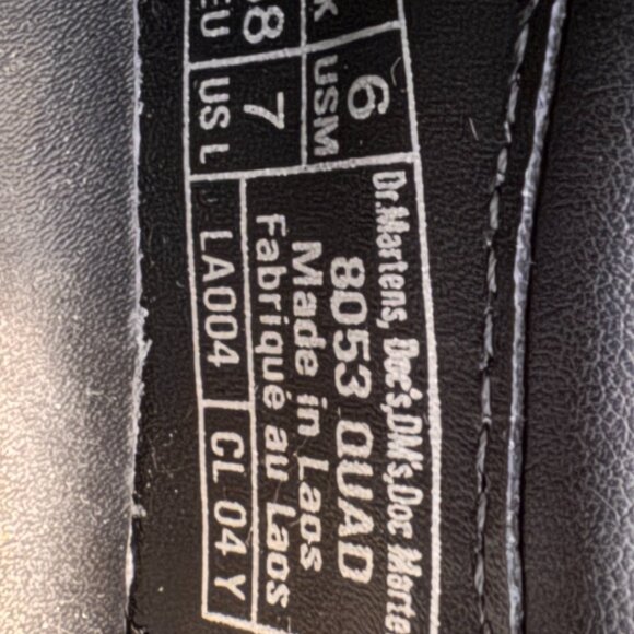 Dr. Martens 8053 Leather Platform Casual Shoe size 7 Pre owned- Like new - Picture 4 of 8